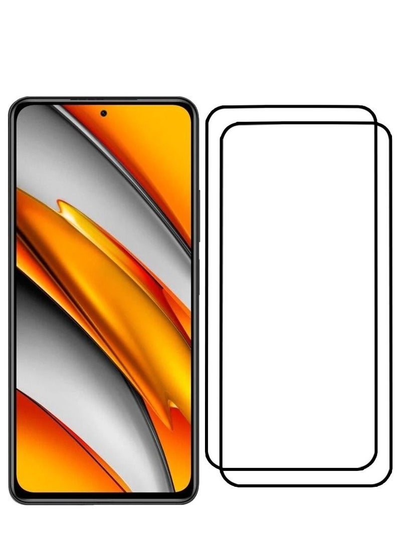 CATANES 2 Pack For Xiaomi Poco F3 Screen Protector Tempered Glass Full Glue Back - Image 2