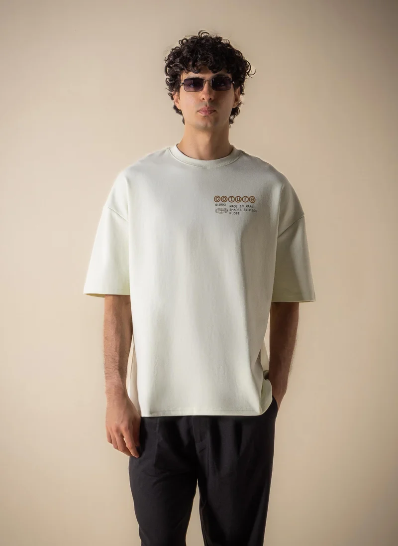 شايبس SLOGAN PRINTED COMFORT HEAVYWEIGHT T-SHIRT