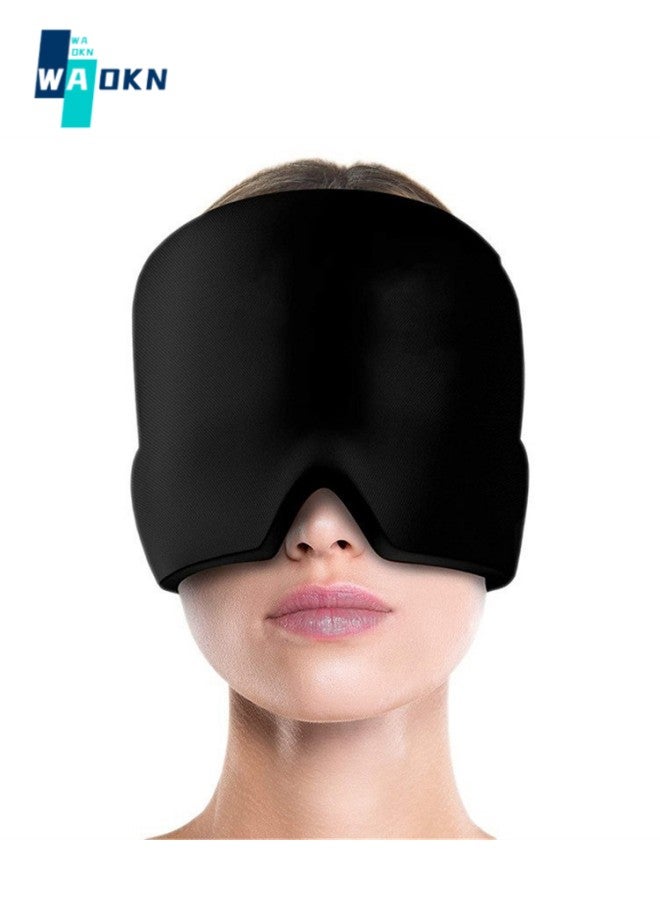 WAOKN Hydrogel Sleep Blackout Eye Mask - Comfortable Breathable Eye Mask for Sleep Adjustable Eye Mask Plane Blindfold with Travel Bag - Best Nighttime Companion Eye Mask for Women Men Kids - Image 1