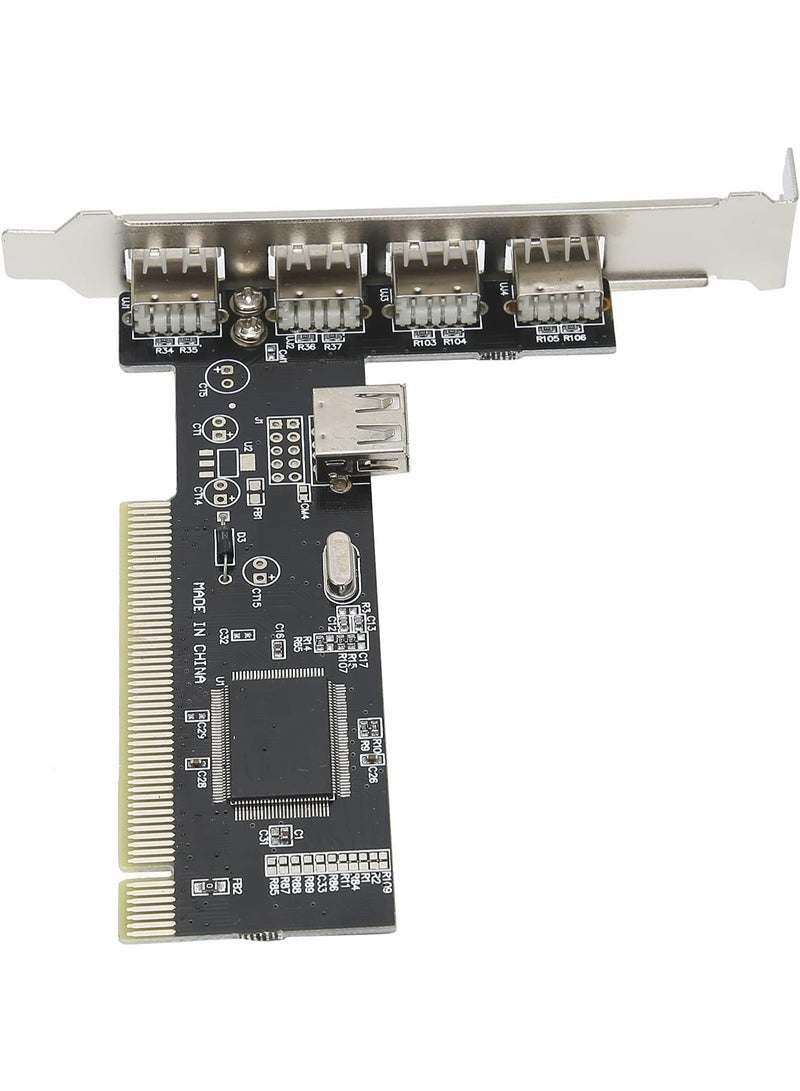 PCI to USB Expansion Card – 4-Port USB 2.0 Controller Adapter for Desktop PC  - Image 3