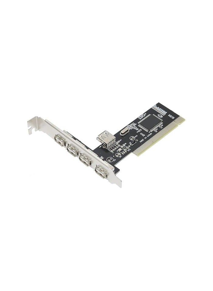 PCI to USB Expansion Card – 4-Port USB 2.0 Controller Adapter for Desktop PC  - Image 4