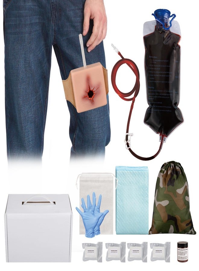 MedEduQuest Wearable Wound Packing Task Training Kit, Bleeding Control Trainer for Military First Aid Training, Medical Education - Image 1