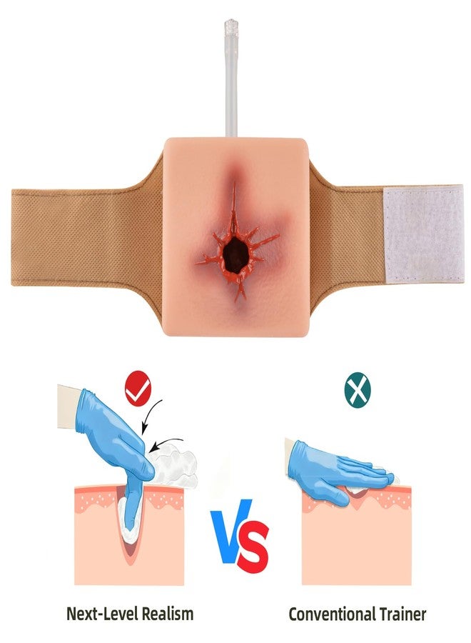 MedEduQuest Wearable Wound Packing Task Training Kit, Bleeding Control Trainer for Military First Aid Training, Medical Education - Image 2