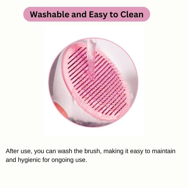 HOMETIC Pet Grooming Shedding Brush for Dogs and Cats Easy to Remove Loose Undercoat, Pet Massaging Tool Suitable for Pets with Long or Short Hair (Pink) - Image 4