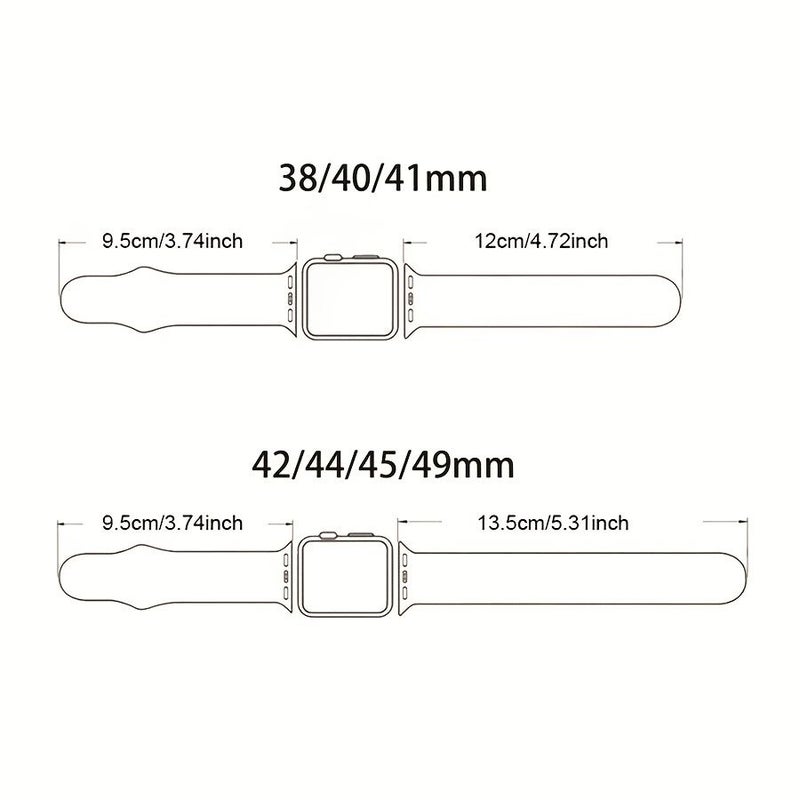 Ivory White Heart Bow Silicone Band Compatible Apple Watch 38 40 41mm - Image 2