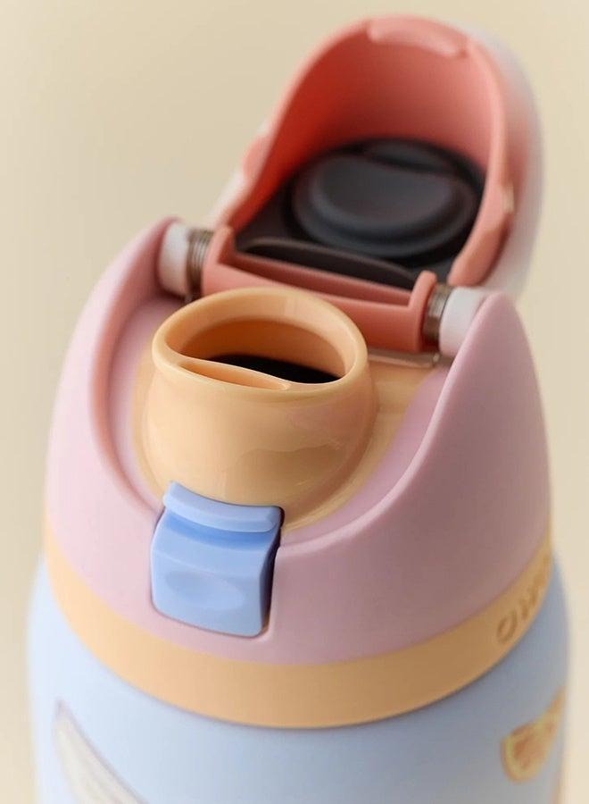 زجاجة مياه معزولة من الفولاذ المقاوم للصدأ (وردي 32 أونصة) FreeSip مع شفاطة للرياضة والسفر والمدرسة زجاجة مياه رياضية خالية من مادة BPA - Image 4