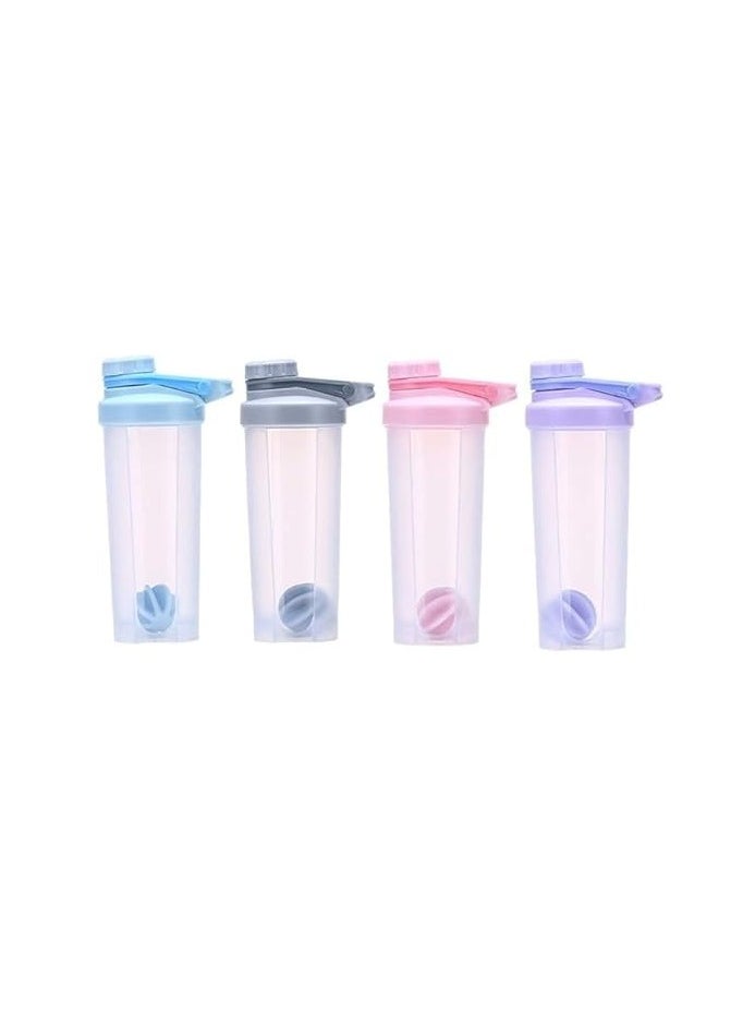 Spaceshoop - 700ML Blender Shaker Bottle with Whisk Ball BPA Free Plastic Protein Shakes Leakproof for Powder Workout Gym Sport - Image 1