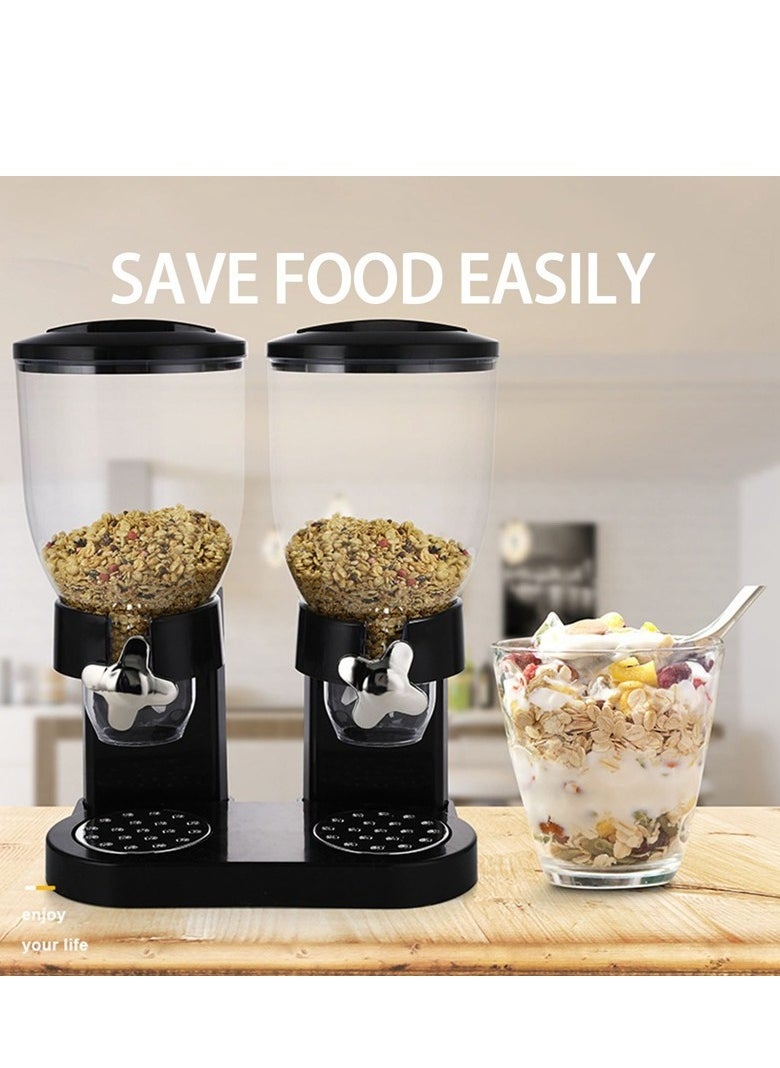 Dual-Head Stand-Up Plastic Cereal Dispenser - 2L Capacity Food Storage Container, Perfect for Dry Goods and Grains, 29*16*35cm - pzsku/ZCE26B2A775BD32B3B4ECZ/45/_/1729653204/3b5fcc25-b122-4778-9437-941079584896