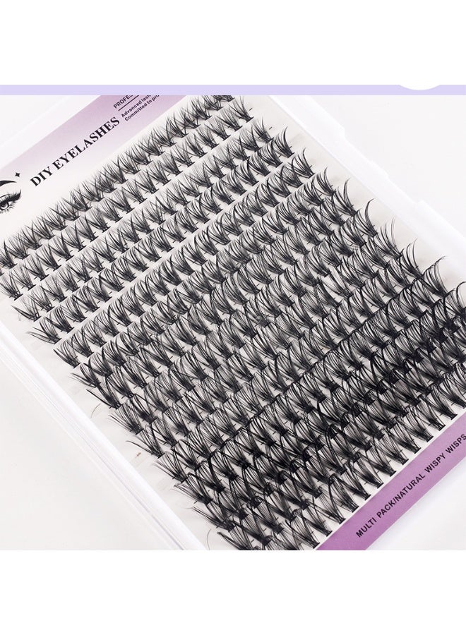 Gecomo 280 Pcs Lash Clusters, Lash Adhesive Glue & Lash Tweezer Set Eyelash Extensions Wispy False Eyelashes Lash Clusters DIY Eyelash Extensions Individual False Eyelashes for Women - Image 5