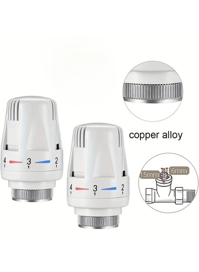 4pcs Automatic Temperature Control Radiator Valve Head Frost Prevention Heating System - Image 3