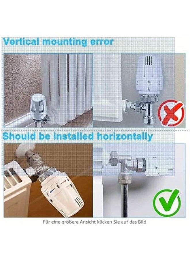 4pcs Automatic Temperature Control Radiator Valve Head Frost Prevention Heating System - Image 5