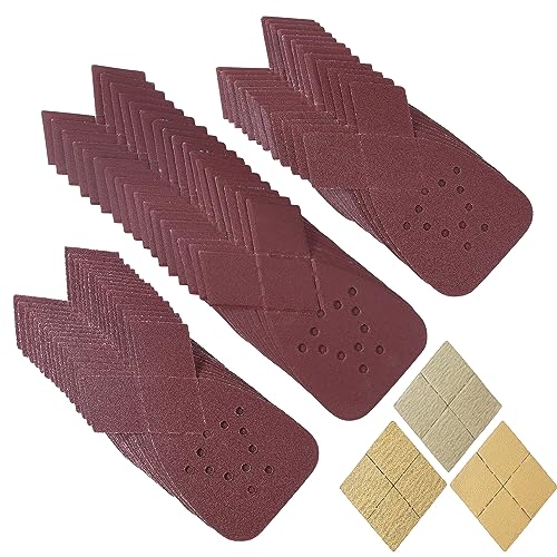 S SATC وسادات صنفرة الفأرة S SATC 50 قطعة مع 3 نصائح إضافية 60/80/120/150/240 حبيبات متنوعة - Image 1