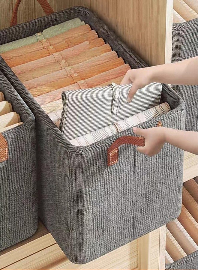 Rylan 3 Pcs Wardrobe Organizer for Clothes, Stackable Organizer for Wardrobe Storage, Clothes Organiser for Wardrobe Shelf, Jeans, Pants, T Shirt Organizer for Cupboard Racks and Shelves - Image 1
