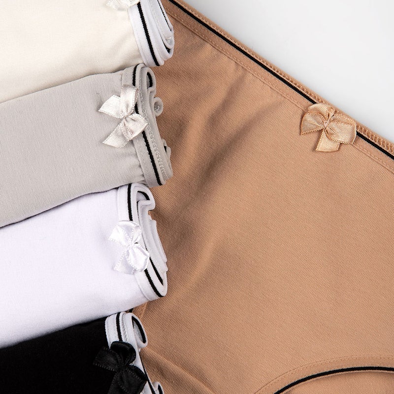 Happyfox Cotton Young Girl's Panties Set of 5 Lycra Slip Sport Basic  - Image 3