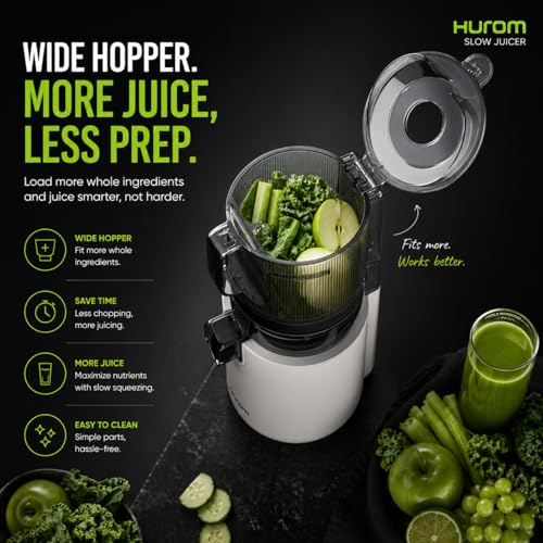 Hurom E50ST Cold Press Juice for Home, Advanced Cold Press Technology for 20% More Juice, All-in-1 Juicer for Fruits, Vegetables & Nut Milk, World's No. 1 Slow Juicer Brand since 1974, 12 Yrs Warranty - Image 2