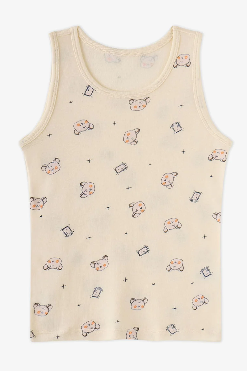 Penti PENTI Boys' Cute Animals Unicorn Print Tank Top