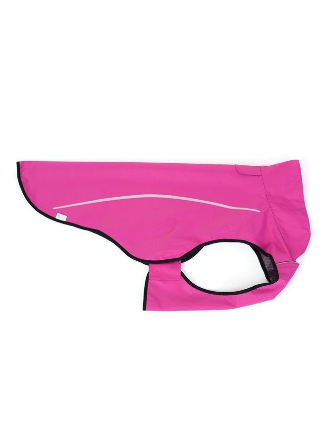 Mile High Life Dog Raincoat | Adjustable Water Proof Pet Clothes | Lightweight Rain Jacket with Reflective Strip | Easy Step in Closure,New Hot Pink,X-Small - Image 3