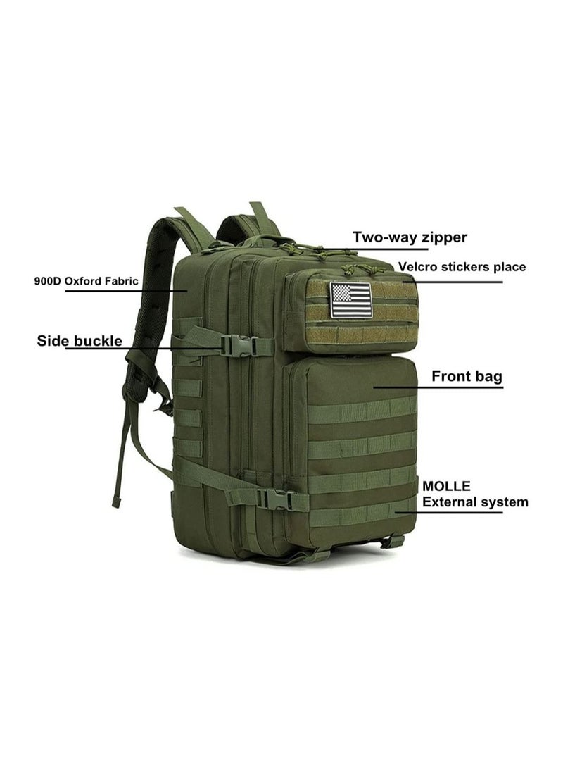 Cool Baby Style - COOLBABY Military Tactical Backpack Large 45L Molle Bag Backpacks Rucksacks for Hiking Outdoor Camping Trekking Hunting - Image 1