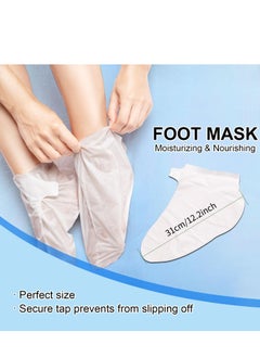 ROUSE ROUSE Hand and Foot Mask Set, 3 Pack Foot Mask & 3 Pack Hand Mask for Dry Cracked Hand Heel, Moisturizing Glove & Socks with Nicotinamide + Shea Butter + Goat Milk  - Image 5