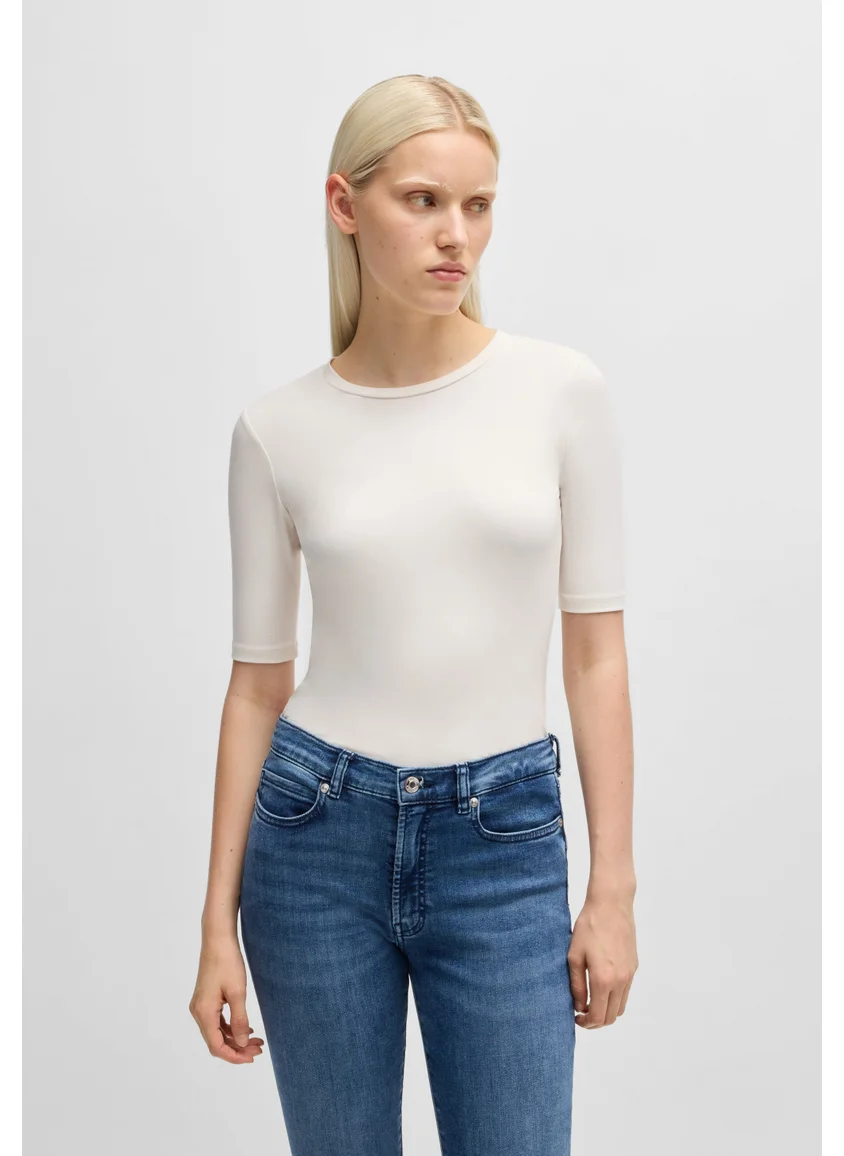 HUGO Slim-fit T-shirt in cotton, modal and stretch