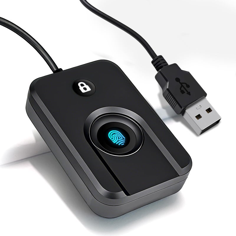 JIAN BOLAND USB Fingerprint Reader for Windows1011 Windows Hello Fingerprint Reader OneClick Lock ScreenAuto Driver Setup with 5ft CableWindows PasswordFree Login - Image 2