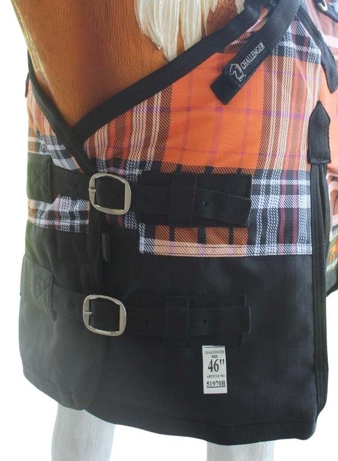 Challenger 58" 1200D Miniature Weanling Donkey Pony Horse Foal Winter Blanket Orange 51970B - Image 2