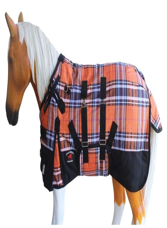 Challenger 58" 1200D Miniature Weanling Donkey Pony Horse Foal Winter Blanket Orange 51970B - Image 1