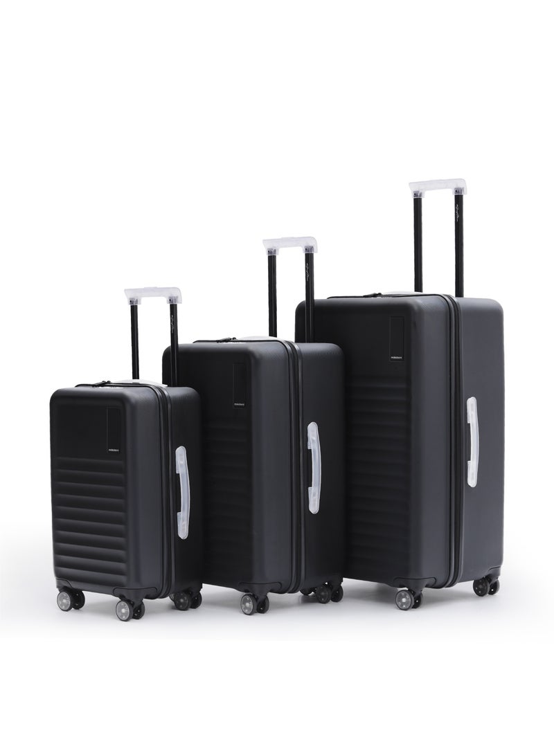 Mokobara The Aisle Trunk Set Of 3 - Polycarbonate Material | Money Moves, Black - Image 1