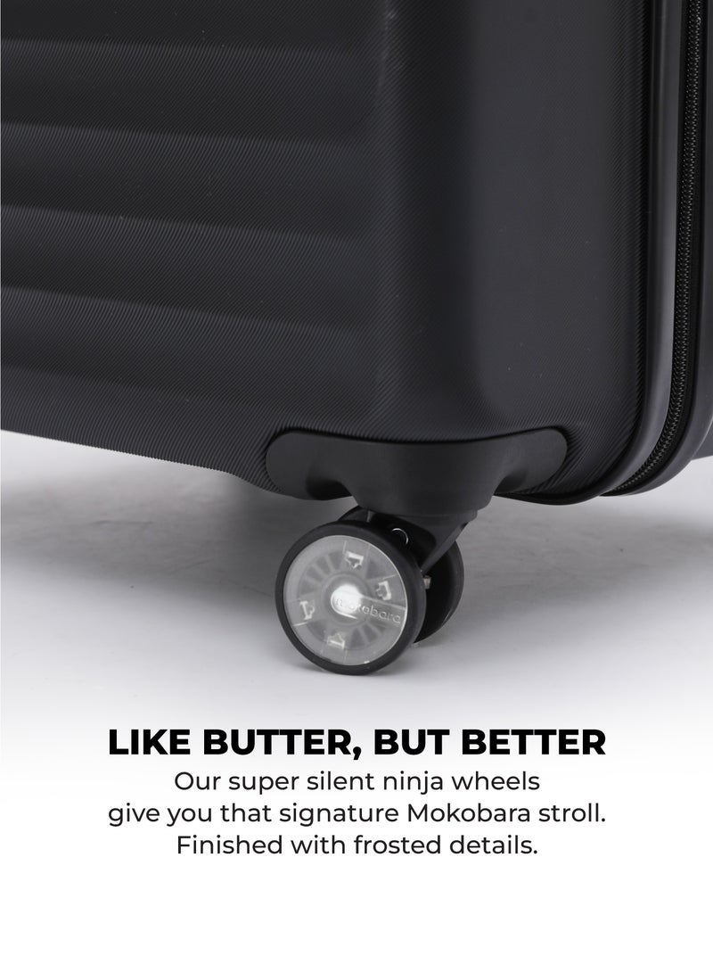 Mokobara The Aisle Trunk Set Of 3 - Polycarbonate Material | Money Moves, Black - Image 3