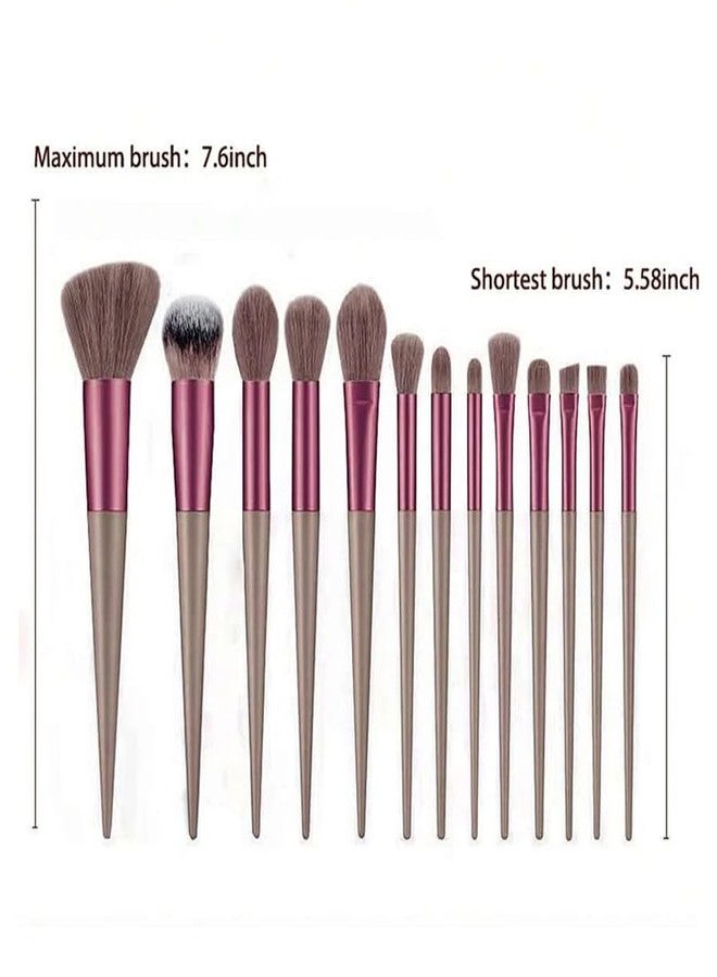 NFI essentials Professional Synthetic Soft Bristle Makeup Brush Set of 13 For Face & Eye Cosmetic Accessories Brushes Kit For Eyeshadow, Powder, Lip, Eyebrow - Image 4