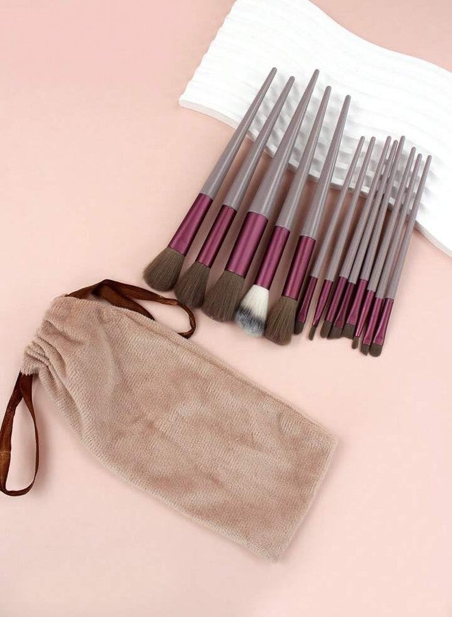 NFI essentials Professional Synthetic Soft Bristle Makeup Brush Set of 13 For Face & Eye Cosmetic Accessories Brushes Kit For Eyeshadow, Powder, Lip, Eyebrow - Image 5