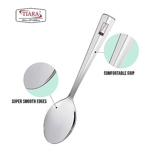 TIARA Sigma Spoon 12 Pc Stainless Steel Flatware Cutlery Spoon Set (12pc Spoon) - Image 4