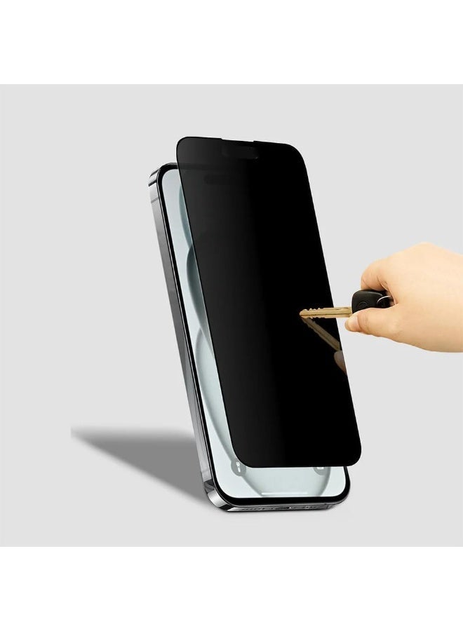 إلتقطه واقي شاشة للخصوصية من Grabit لهاتف Apple iPhone، طبقة زجاجية مقواة مضادة للتجسس، مجموعة التثبيت - Image 2