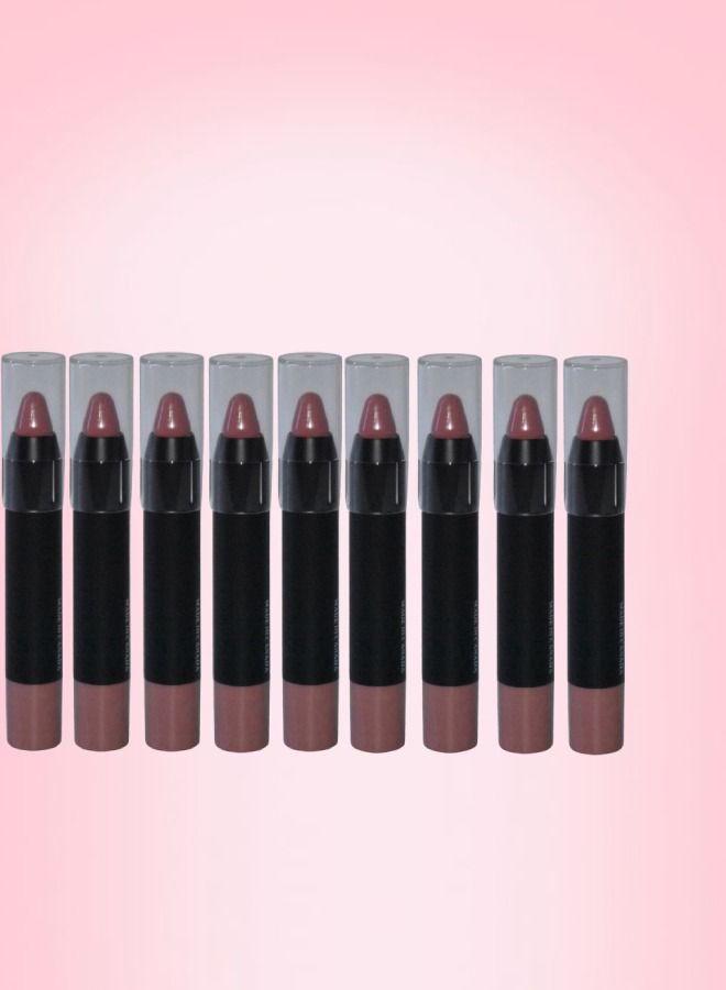 9 Pieces Pink Lipstick Cream Number 12