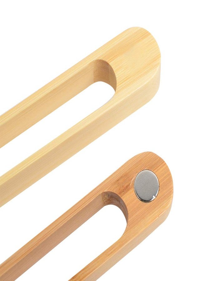laboos Magnetic Bamboo Toaster Tongs: 100% Natural 8.7” Wood Kitchen Toast Tongs| Eco-Friendly, Space Saving Modern Kitchen Accessory for Home Restaurant | Set of 2 - Image 3