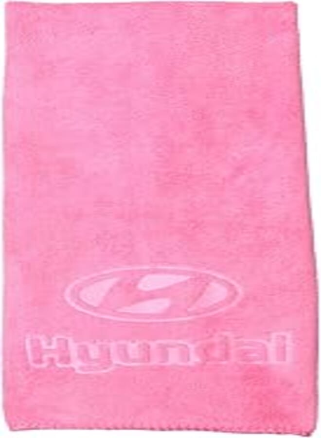 Hyundai Car Drying Towel, Free Microfiber Cleaning Cloth, Premium Professional Soft Microfiber Towel, Super Absorbent Detailing Towel for Car/Windows/Screen/Kitchen - Pink