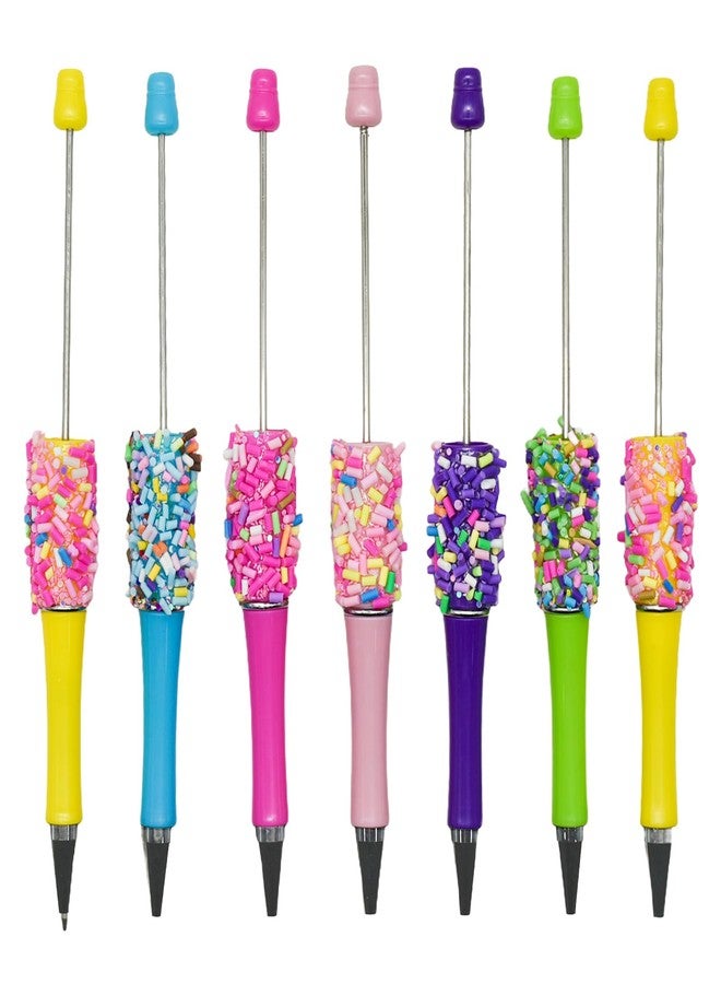 Lopenle12 Pack Colorful Candy Bead Gel Pens, Beadable Pens Bead Pens Kit Bulk Beaded Pen,Smooth Black Ink, Fun Decorative Writing Pens for Writing note taking in School, Office - Image 4