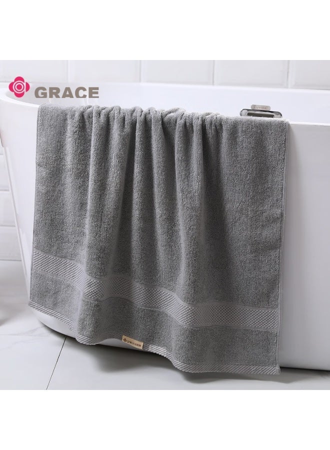 Grace Bath Towel, Grade A Pure Cotton, For Adults, Men And Women, Home Use, Soft, Absorbent, Quick-drying, All-cotton, Hotel-grade Large Bath Towel, Dark Gray - Image 5
