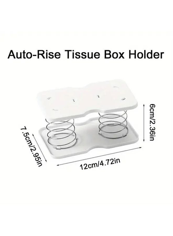 White Automatic Hands Free Tissue Dispenser Hygienic One Touch Wall Mounted Space Saving - Image 3