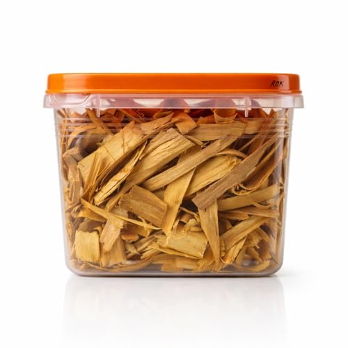 RDK Natural Sandalwood Chips Scraps Chandan Lakdi Flakes Chilka for Pooja Hawan Samagri for Healing Meditation, Protection Incense, Spiritual Supplies and Skincare - 50 Gram - Image 1