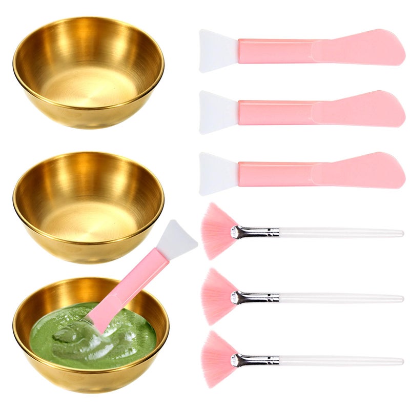 GRETJOB Professional Facial Bowls Set for Estheticians 9 Pcs Mixing Bowls with Brush Spatula Facial Mask Mixing Kit for Spa Home Use - Image 2