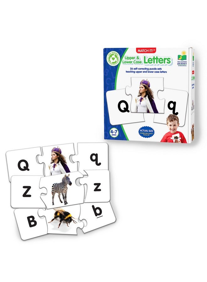 THE LEARNING JOURNEY Learning Journey International Match It! - Upper & Lower Case Letters - Self-Correcting Alphabet Matching Puzzle, Multi - Image 1