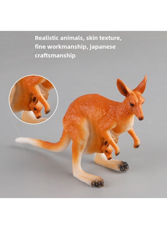 Puzzle Simulation Forest Wild Animal Model Toy Early Education Cognitive Decoration Ornaments Suit Series-Color:X-136 White Fox  - Image 5