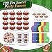 Maxdot 122 Pcs Football Party Favors Set Serve 12 Football Non Woven Goodie Bags Mini Face Stress Foam Finger Ball Keychain Bracelet Stickers bags for Kids Sports Birthday Party Supplies Gifts - Image 4