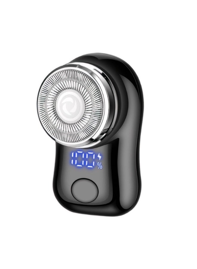 Mini Electric Shaver, Portable Powerful Storm Shaver, Suitable For Both Men And Women, Usb C Rechargeable, Battery Power Display, Lightweight Shaver, Suitable For Travel, Office And Business Trips，Black - Image 1