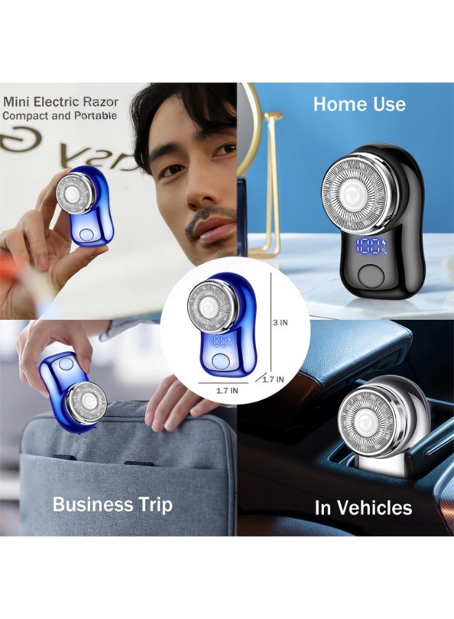 Mini Electric Shaver, Portable Powerful Storm Shaver, Suitable For Both Men And Women, Usb C Rechargeable, Battery Power Display, Lightweight Shaver, Suitable For Travel, Office And Business Trips，Black - Image 5