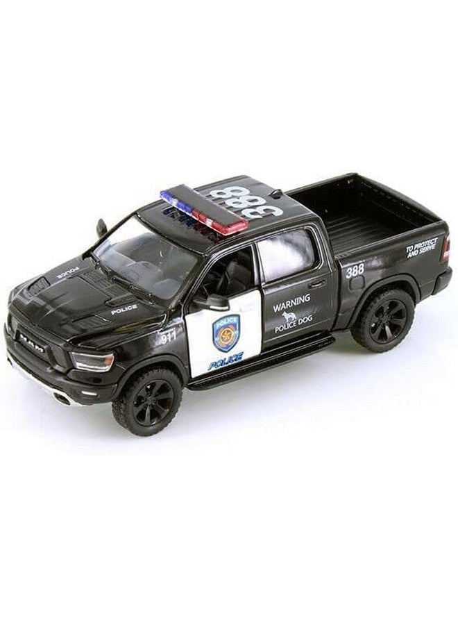 Kinsmart KiNSMART 2019 Dodge Ram 1500 Police Edition Pickup Truck 1:46 O Scale Die Cast Metal Model Toy Car  - Image 4