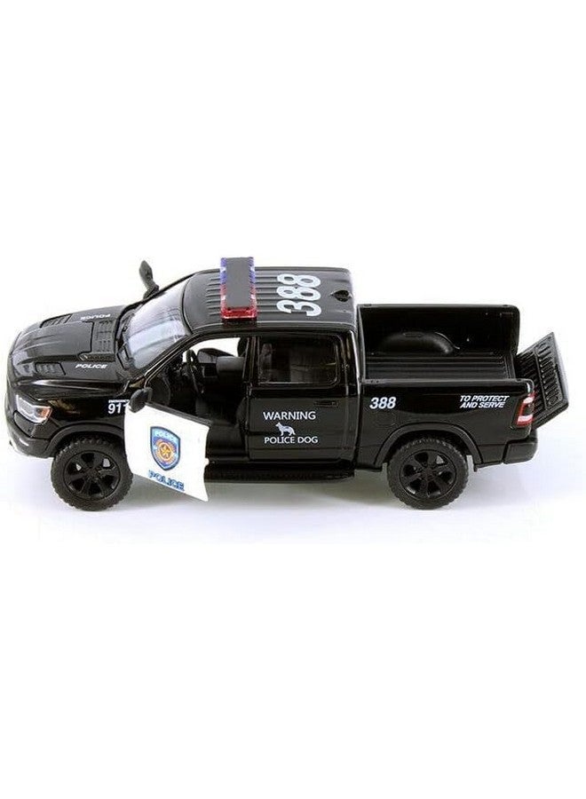 Kinsmart KiNSMART 2019 Dodge Ram 1500 Police Edition Pickup Truck 1:46 O Scale Die Cast Metal Model Toy Car  - Image 3