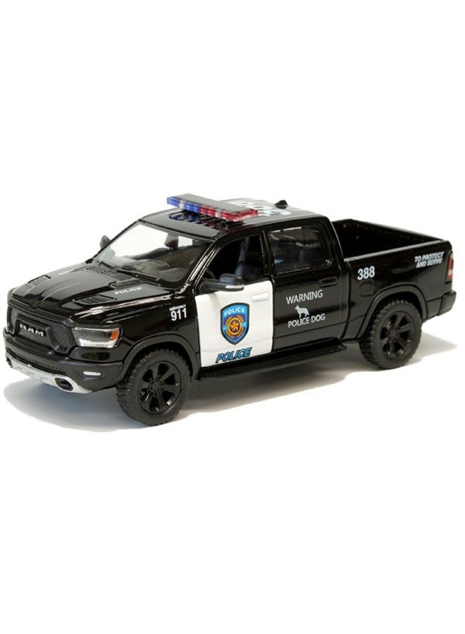 Kinsmart KiNSMART 2019 Dodge Ram 1500 Police Edition Pickup Truck 1:46 O Scale Die Cast Metal Model Toy Car  - Image 1