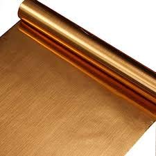 SD ENTERPRISES Brush Golden Gloss Self AdhesiveWallpaper Contact Paper Self Adhesive Metallic Shelf Liner for Pooja Room/Craft Project/Door Shelve Side Board Wall & Fridge ''16x72.2'' in - Image 5